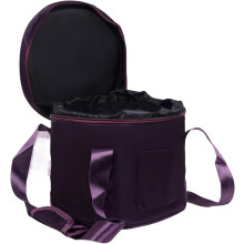 Sac de transport rembourré violet pour bol chantant en cristal, 25 cm (10 pouces).