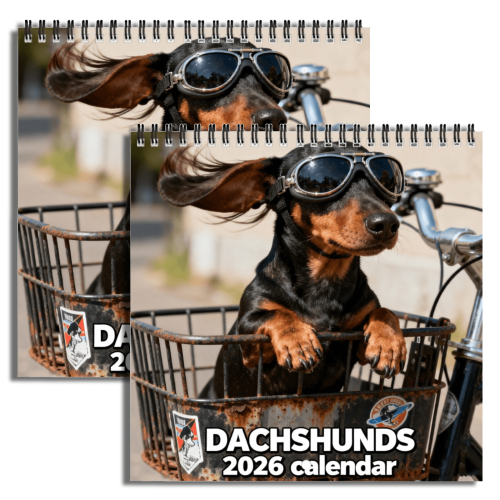 Ημερολόγιο τοίχου Red Ember Dachshund 12 μηνών 2026