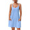Camicia da notte da donna in cotone senza maniche con regolazione 1