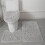 Ensemble de tapis de salle de bain en polyester shaggy 3 pièces 1