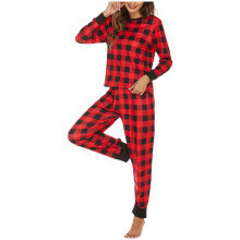 Women's Christmas Pajama Set Long Sleeve Print Top and Pants