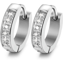 Boucles d'oreilles créoles Huggie en acier inoxydable 13 mm 20 mm