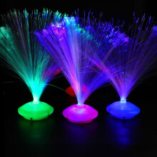 Lampe florale à fibre optique LED tricolore 8 modes