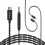 Cabo KZ ZST IEM Type-C de 2 pinos com microfone para KZ e Kbear 1