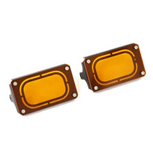 Osłona Przeciwmgielna LED Motocyklowa, Osłona Reflektora, do Akcesoriów 368G, Pomarańczowa