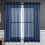 Cortinas transparentes azul-marinho, pacote com 2 unidades, 137 x 213 cm (54 x 84 polegadas) 1