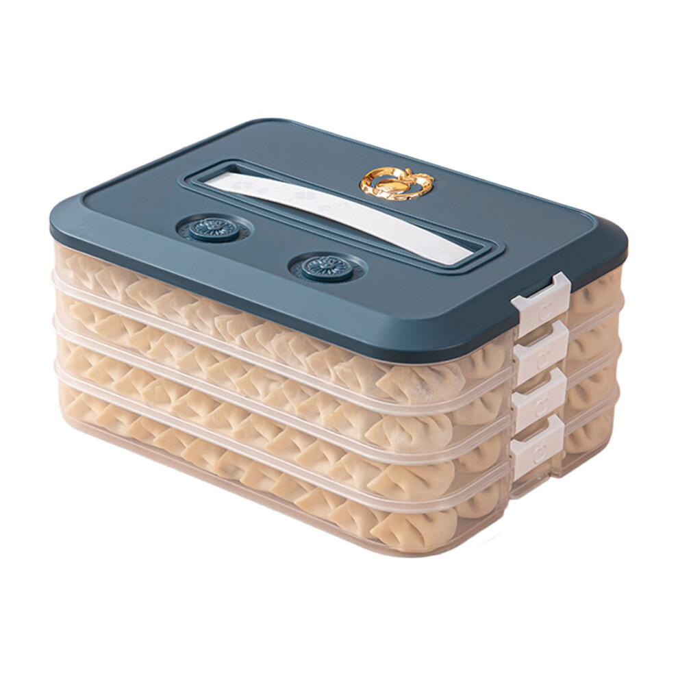 Dumpling Storage Container 4-Layer Airtight Stackable