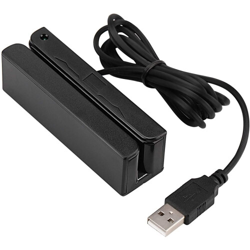 USB magnetic card reader 3-track mini