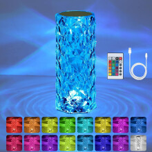 Lampa Teagmhála Criostail VoMii Solas oíche RGB16-dath le