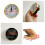 Quartz Clock Movement 90mm White Face Gold Trim Arabic 3