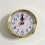 Quartz Clock Movement 90mm White Face Gold Trim Arabic 7
