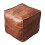 Stool Cover Square Brown Footstool Cover 1 Piece 2