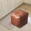 Stool Cover Square Brown Footstool Cover 1 Piece 4