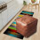 Stool Cover Square Brown Footstool Cover 1 Piece 6