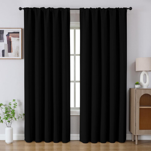 Cortinas opacas con aislamiento térmico, 52x84 pulgadas, 2 paneles