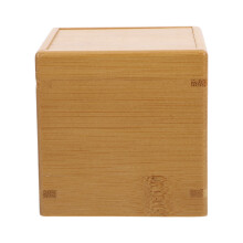 Boîte à thé en bois avec couvercle coulissant (1 pièce)