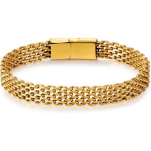 Pulsera de cadena Franco de acero inoxidable para hombre con cierre magnético