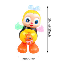 Dansende bilegetøj med musik og LED-lys 11,5 x 21,5 cm
