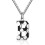 Colar masculino com pingente de futebol com a letra AZ, em aço inoxidável, 56 cm (22 polegadas). 1