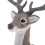 Reindeer Figurine Grey Decoration 10x11x3cm 3