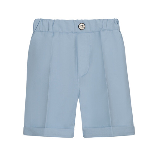Kids Solid Button-Front Dress Shorts with Pockets Light