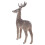 Reindeer Figurine Grey Decoration 10x11x3cm 5