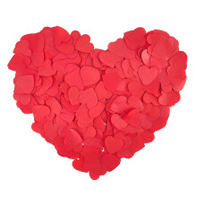 Stropi de confetti cu inimă Getwinheart10g20g30g50g