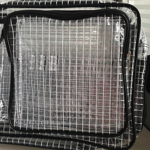 Anti-Static Clear PVC Bag Cleanroom Engineer Tool Bag Crossbody Messenger for Put Computer Tools 1