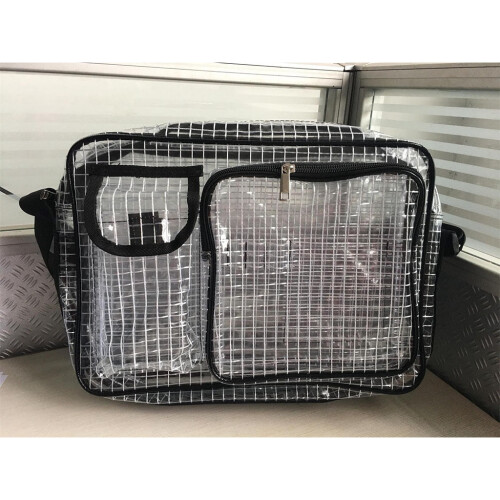 Anti-Static Clear PVC Bag Cleanroom Engineer Tool Bag Crossbody Messenger for Put Computer Tools 2