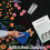 Washable Floral Botanical Area Rug 6'x9' Black 5