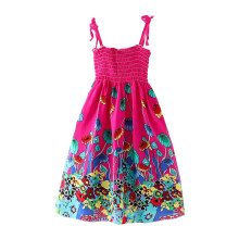 Girls floral sleeveless boho dress for summer, size 8-9