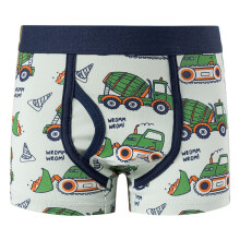 Boy's summer boxer briefs cartoon bulldozer print 3-pack