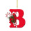 Christmas Acrylic Initial Ornament A-Z Red 26 pcs 2