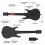 2.4G Wireless Game Guitar Controller for PC PS3 Compatible with Clone Hero Rock Band Games Remote Joystick Console White 2