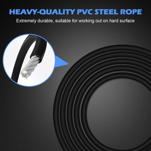 Weighted Cordless Jump Rope with 2 Balls, Adjustable, 2