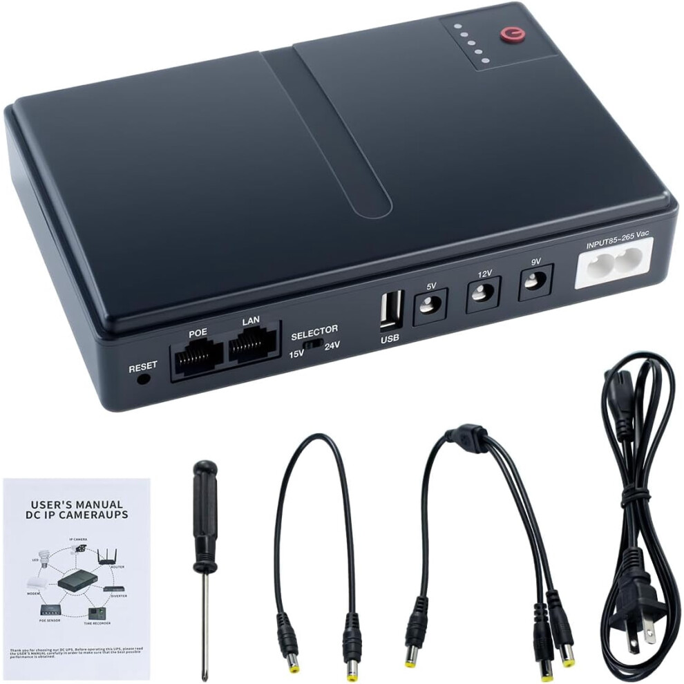 Mini Dc Ups Battery Backup For Router Modem Camera 5V 9V 12V 9097180930433