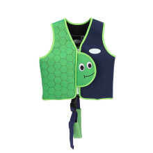 Kids Life Jacket Sleeveless Zipper Green 1-3 Years