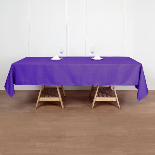 Efavormart 60x102" ΜΩΒ Χονδρική Λευκά Είδη Ορθογώνια Τραπεζομάντηλα από Πολυεστέρα 2