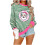 Damen-Sweatshirt mit Weihnachtsmuster, langärmlig 1