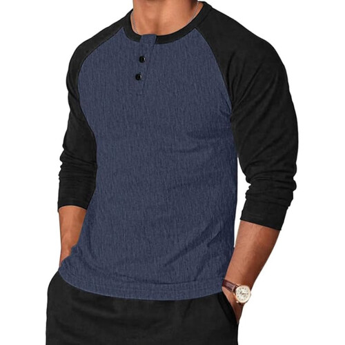Herren-Langarmshirt mit Vintage-Grafik