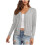 Women's Cardigan Sweater Fall Lightweight Open-Front 1