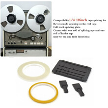 Tape Splicing Set for Opening Cassette Tape Repair with Two Fixers, Reel to Reel Tape Recorder Splicing Block C