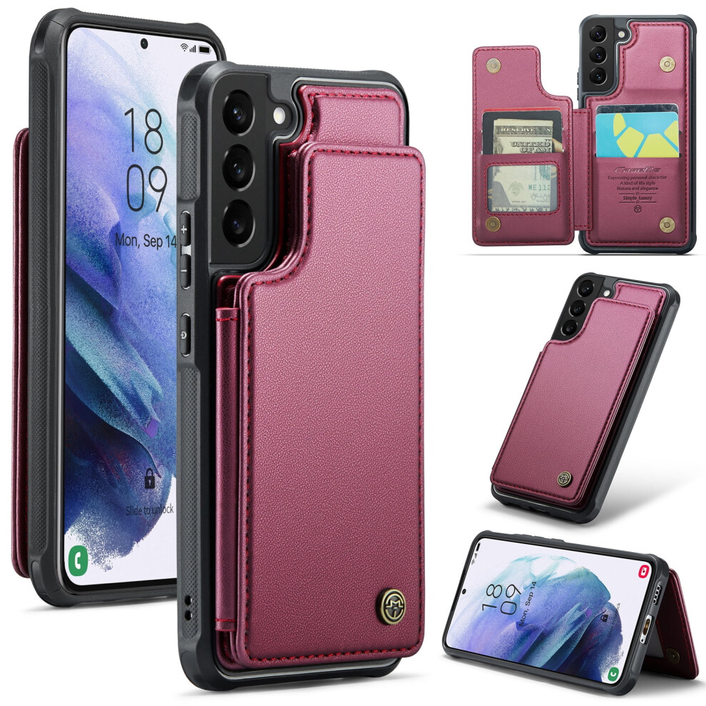 Caseme Leather Wallet Case For Samsung Galaxy S21 9165521133611