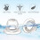 EIMELI Nipple Corrector Aspirator Puller, Soft Silicone Sucking Aid for Breastfeeding Moms - 1Pair 8