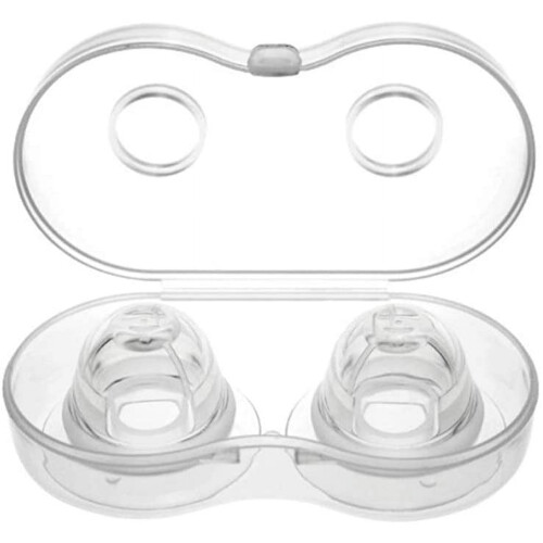 EIMELI Nipple Corrector Aspirator Puller, Soft Silicone Sucking Aid for Breastfeeding Moms - 1Pair 2