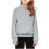 Fleece sweatshirt med lynlås til piger, grå, 11–12 år 1