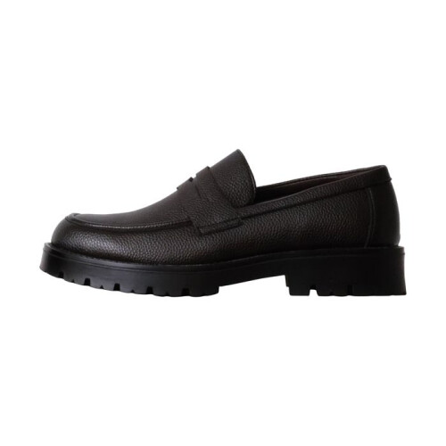 Mocassin - ELONG - Basse Elong - Marron - Taille 43 - Semelle intérieure cuir