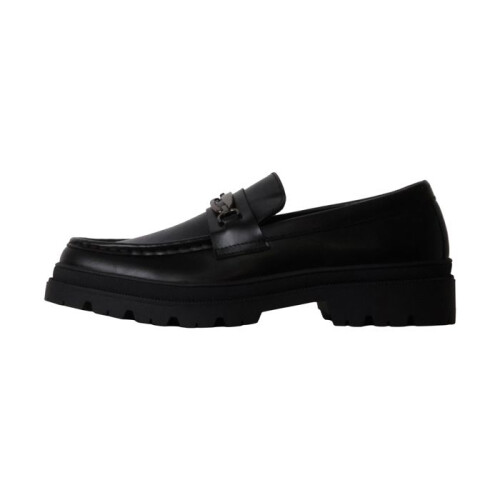 Mocassin - ELONG - Elong - Noir - À enfiler - Talon plat