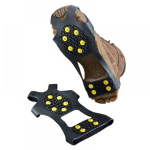 Anti-slip ice grips with 10 rubber studs, stretch fit