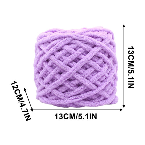 Chenille Yarn for Hand Knitting Blankets Soft Jumbo 1